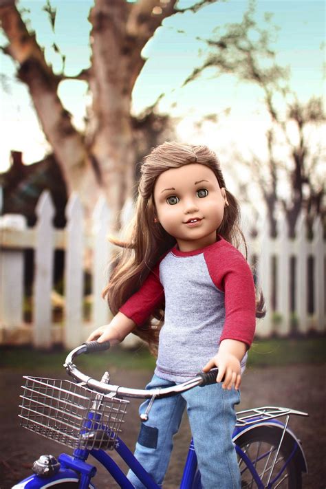 chloe takes a ride|American Girl Doll Grace Goes For A Bike Ride .